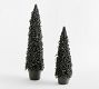 Faux Potted Black Berry Cluster Cone Tree