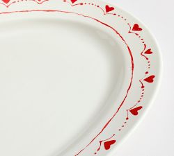 Painted Hearts Serving Platter