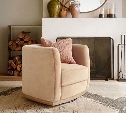 Danton Wood Base Swivel Chair