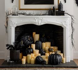 Faux Black Pumpkins