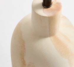 Maya Terracotta Column Table Lamp (28")