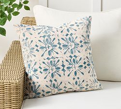 Porto Tile Printed Outdoor Pillow