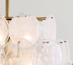 Pottery Barn Riviera Glass Disc Chandelier