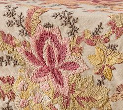 Emrys Embroidered Cotton Table Throw