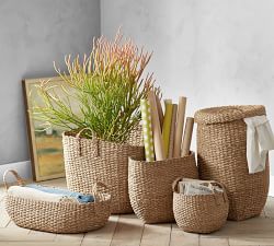 Ibiza Tall Lidded Tote Basket