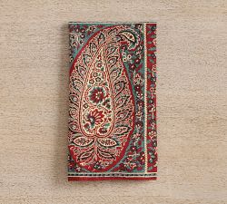 Talia Block Print Cotton/Linen Napkins - Set of 4