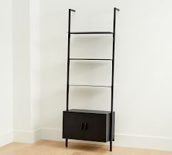 Temple Street Three Tier Shelf With Cabinet (30")