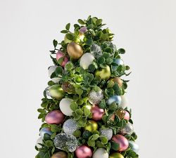 Lit Easter Egg Bauble Tree