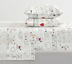 Peanuts™ Love Organic Percale Sheet Set
