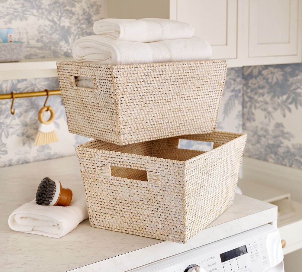 Tava Handwoven Utility Baskets - Nested Set of 2
