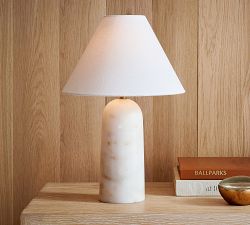 Marlo Marble Table Lamp (19&quot;-27&quot;)