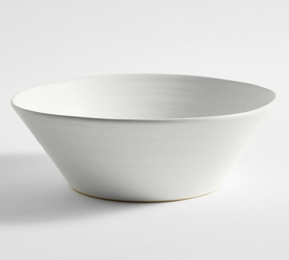 Larkin Stoneware Serving Bowls - XL - Shell White