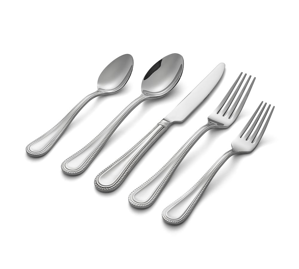 Adele Beaded Flatware Sets - 20-Piece Set