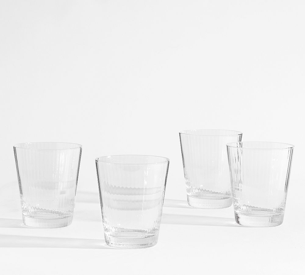 Ribbed Optic Tumblers - Set of 4
