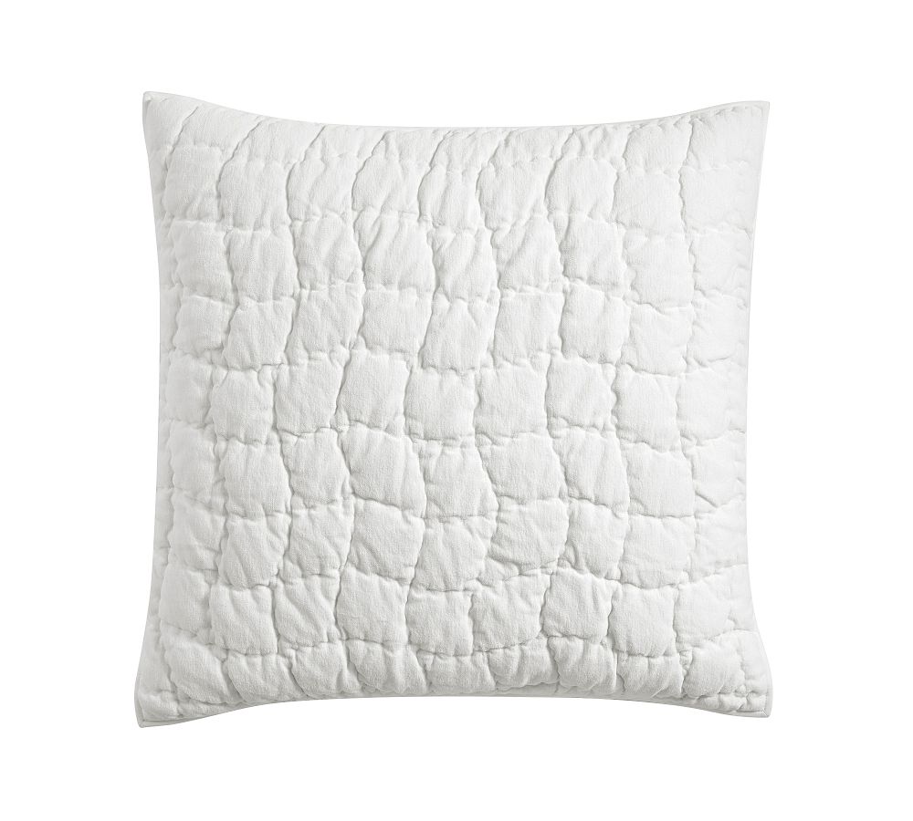 Cozy Cloud Quilted Sham - White, Euro