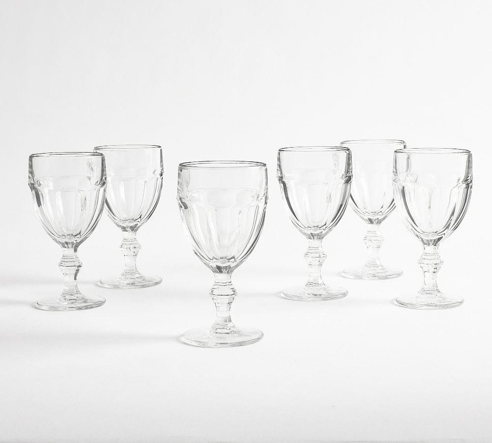 Café Casual Goblets - Set of 6 - Set of 6 - Clear