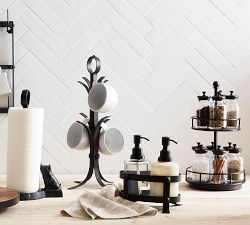 Vintage Blacksmith Rotary Tiered Iron Spice Rack