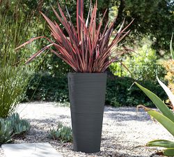 All Weather Eco Hevea Tapered Cylinder Tall Outdoor Planters