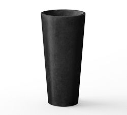 All Weather Eco Hevea Tapered Cylinder Tall Outdoor Planters