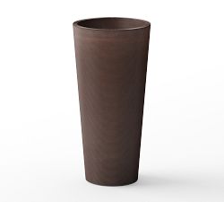 All Weather Eco Hevea Tapered Cylinder Tall Outdoor Planters