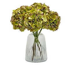 Faux Hydrangea Half Dozen Short Stems