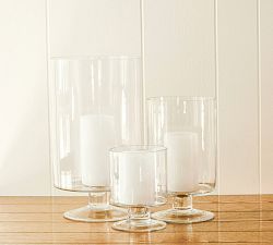 Glass Footed Vases