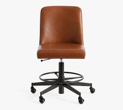 Layton Leather Swivel Drafting Chair