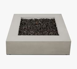 Abril Concrete Low Square Propane Fire Pit Table (43")
