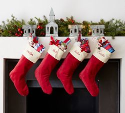 Galvanized Village Stocking Holder