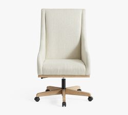 York Upholstered Swivel Desk Chair