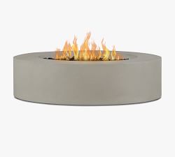 Abril Concrete Low Round Propane Fire Pit Table (43")