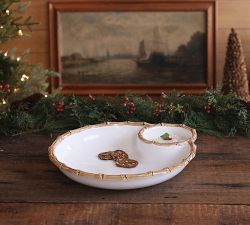 Bamboo Outdoor Melamine Chip and Dip Bowl