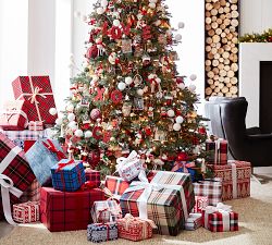 Mercury Glass Santa with Wreath Ornament