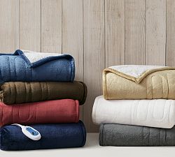 Woolrich Heated Plush To Berber Blanket