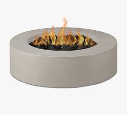 Abril Concrete Low Round Propane Fire Pit Table (43")