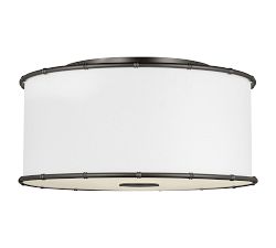 Aliana Metal Round Flush Mount (18.5")