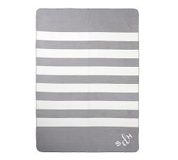 Personalized Striped Reversible Throw