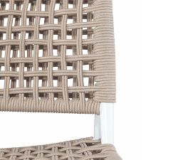Rosanne Metal &amp; Rope Outdoor Accent Chair