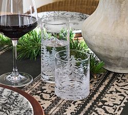 Rustic Forest Cocktail Glasses - Set of 4