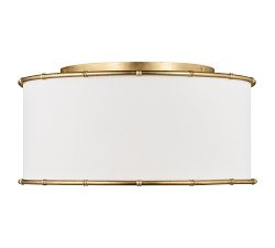 Aliana Metal Round Flush Mount (18.5")