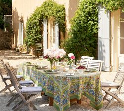 Handprinted Jardin Tablecloth