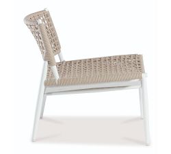Rosanne Metal &amp; Rope Outdoor Accent Chair