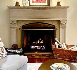 Old English Rail Fireplace Screen