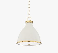 Jocelyn Metal Dome Pendant (16"-22")