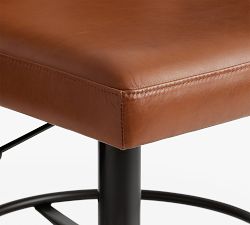 Layton Leather Swivel Drafting Chair