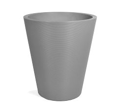 All Weather Eco Hevea Tapered Cylinder Grooved Outdoor Planters