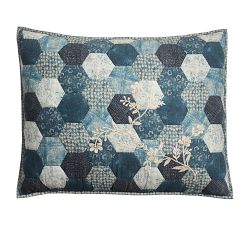 Ezra Honeycomb Handcrafted Applique Quilted Sham