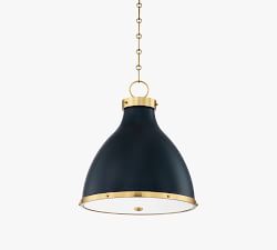 Jocelyn Metal Dome Pendant (16"-22")
