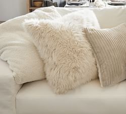 Cozy Teddy Faux Fur Oversized Pillow Cover