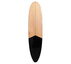 Longboard Surfboard Black Wall Art
